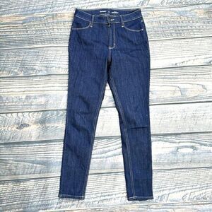 Old Navy Women's Size 4 Short High Rise Super Skinny Stretch Denim Jeans Dark‎